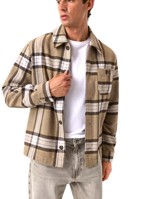 Guess Camicia manica Lunga Uomo Mod. M6BH42 W4289 LM0O Beige