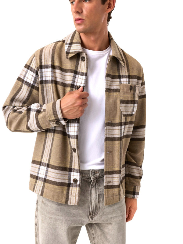 Guess Camicia manica Lunga Uomo Mod. M6BH42 W4289 LM0O Beige