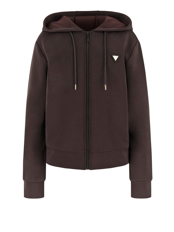 Guess Felpa cappuccio Donna Mod. V4YQ06 KCAY2 A10K Moro