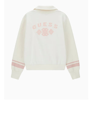 Guess Felpa Zip Donna Mod. V6BQ14 K6346 G012 Panna