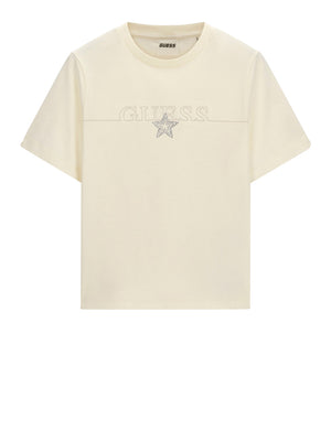 Guess T-shirt Donna Mod. V6YI05 K4272 G106 Panna