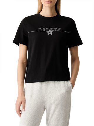 Guess T-shirt Donna Mod. V6YI05 K4272 JBLK Nero