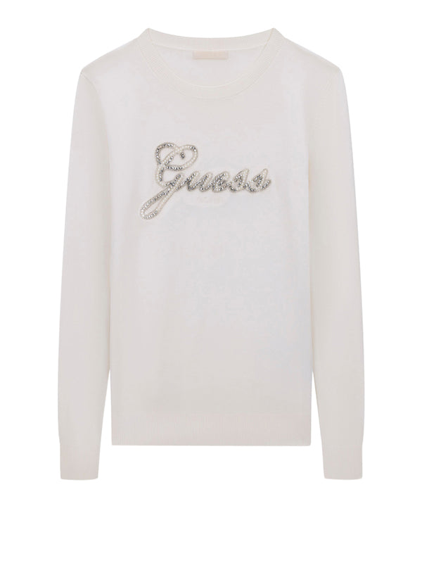 Guess Maglia Donna Mod. W6BR53 Z1454 G012 Panna