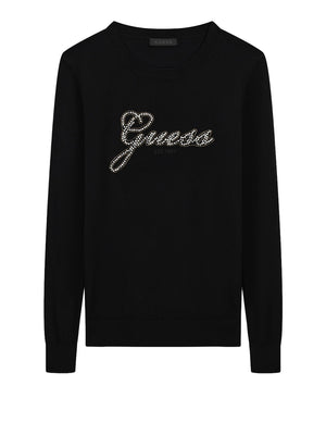 Guess Maglia Donna Mod. W6BR53 Z1454 JBLK Nero