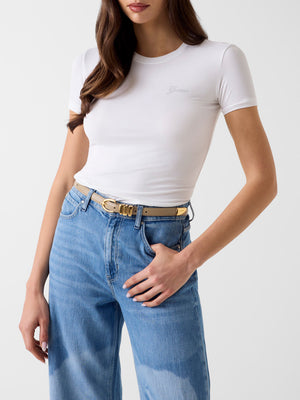 Guess T-shirt Donna Mod. W6YI12 K3751 G011 Bianco