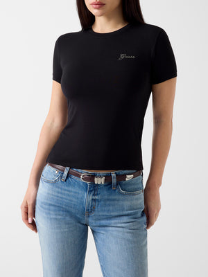 Guess T-shirt Donna Mod. W6YI12 K3751 JBLK Nero