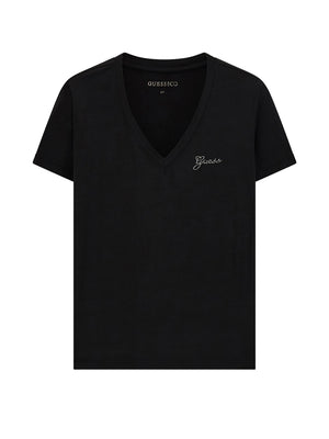 Guess T-shirt Donna Mod. W6YI13 K3853 JBLK Nero