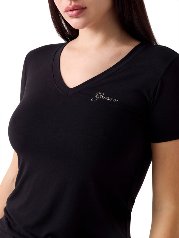 Guess T-shirt Donna Mod. W6YI13 K3853 JBLK Nero