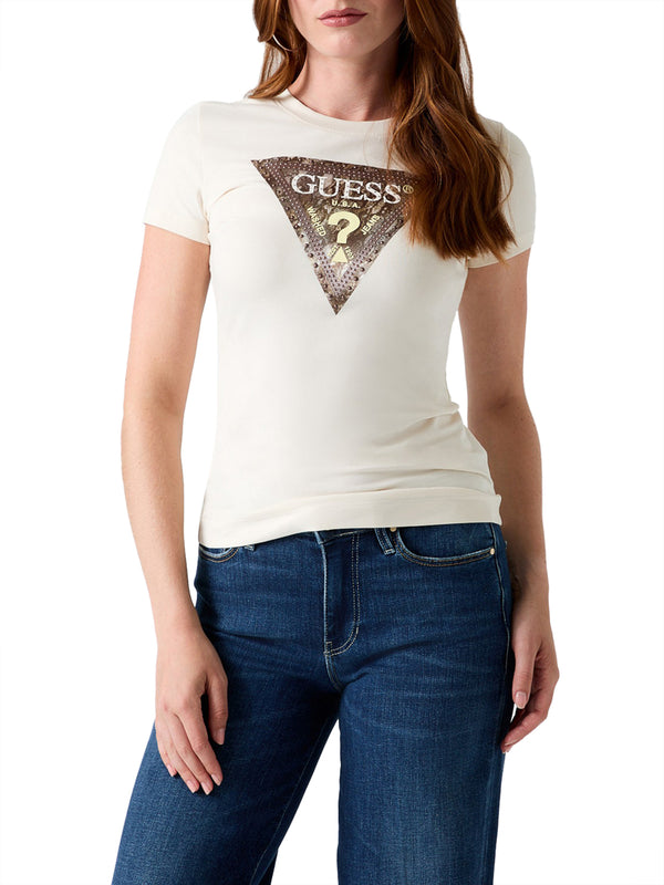 Guess T-shirt Donna Mod. W6YI31 K4350 G012 Panna