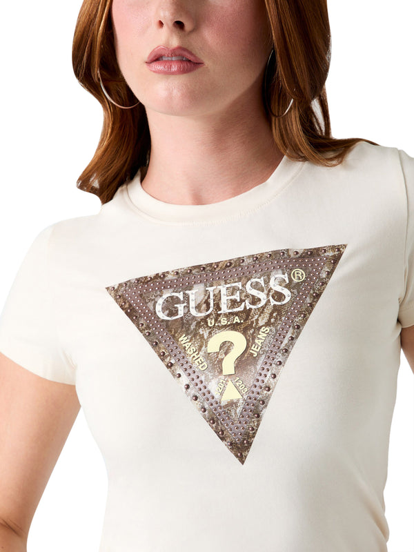 Guess T-shirt Donna Mod. W6YI31 K4350 G012 Panna