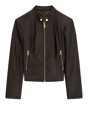 Guess Giubbotto pelle Donna Mod. W6YL25 W2914 A14Z Moro