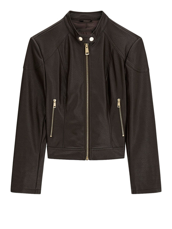 Guess Giubbotto pelle Donna Mod. W6YL25 W2914 A14Z Moro