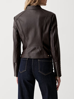 Guess Giubbotto pelle Donna Mod. W6YL25 W2914 A14Z Moro