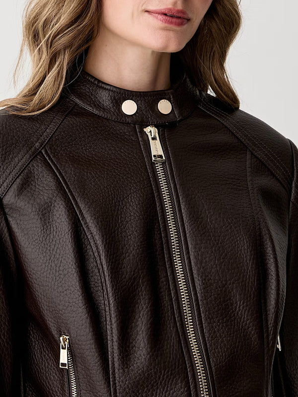 Guess Giubbotto pelle Donna Mod. W6YL25 W2914 A14Z Moro