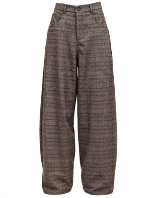 I AM Pantalone Donna Mod. 26258 BARREL CHECK Moro
