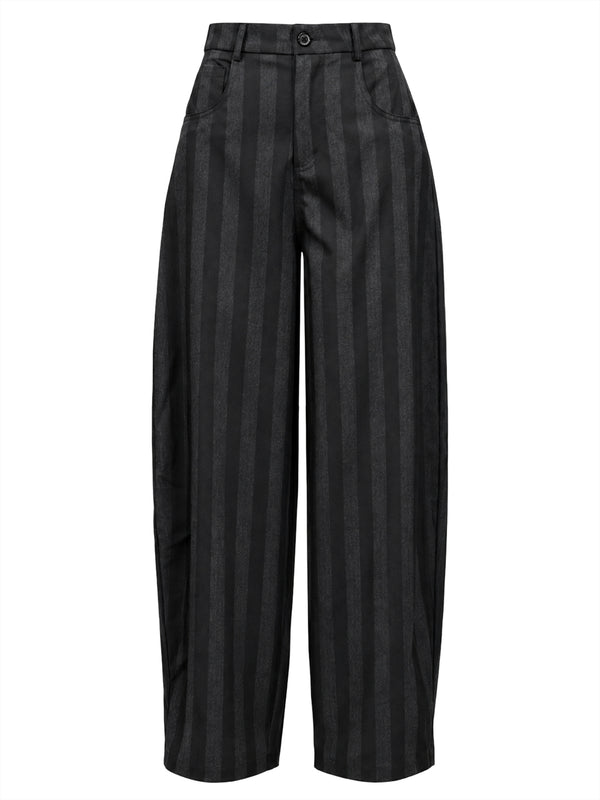 I AM Pantalone Donna Mod. 26258 RIGA NERO/GRIGIO