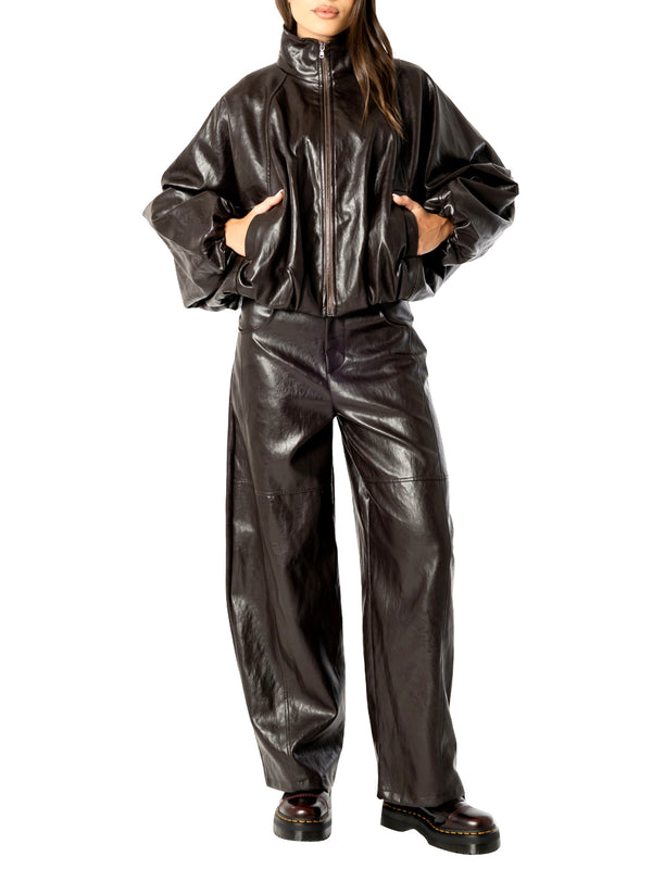 I AM Pantalone Donna Mod. 26397 BARRELL MORO Moro