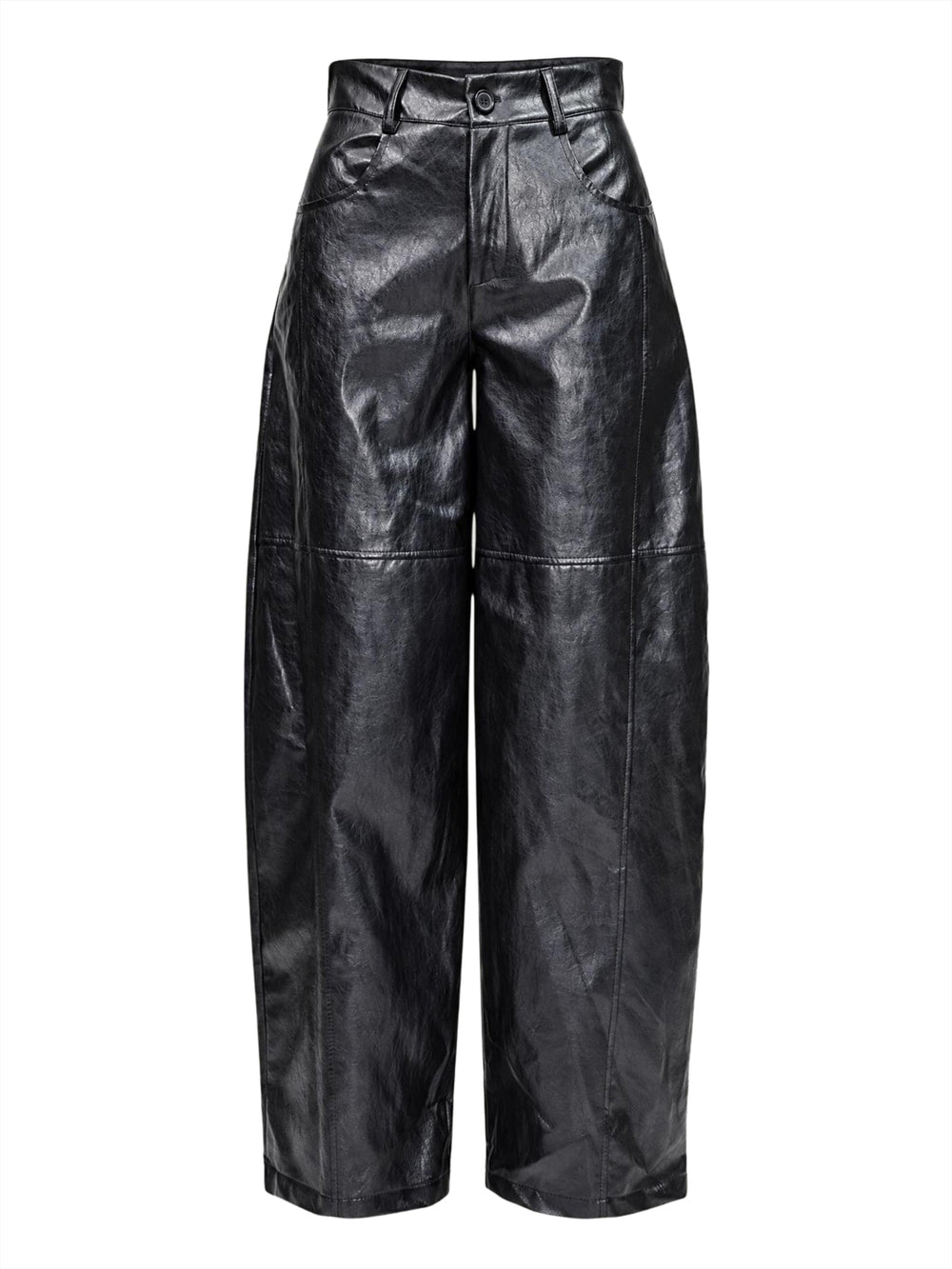 I AM Pantalone Donna Mod. 26397 BARRELL NERO Nero