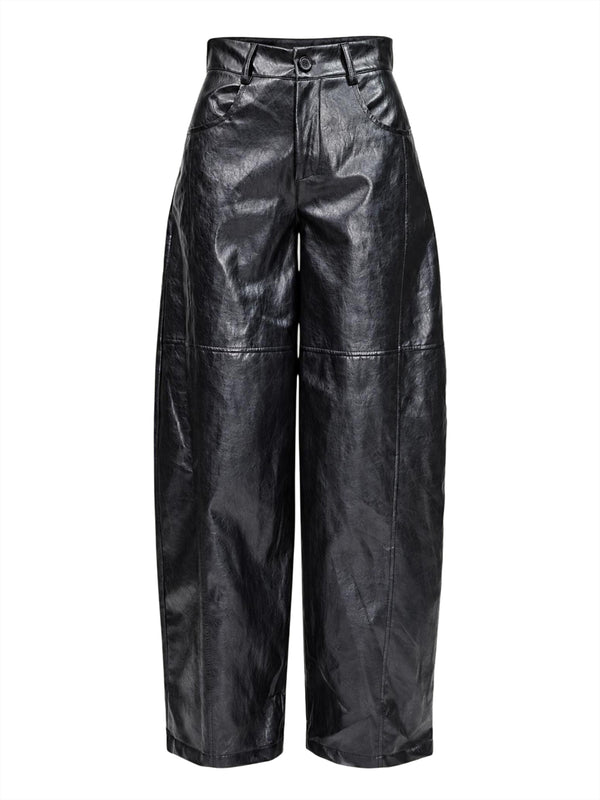 I AM Pantalone Donna Mod. 26397 BARRELL NERO Nero