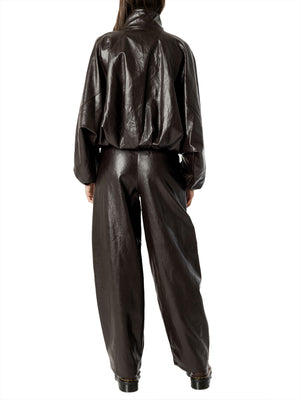I AM Giubbino Donna Mod. 26523 ECOPELLE MORO Moro