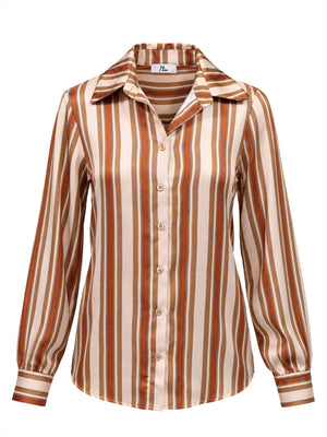 I AM Camicia m/l Donna Mod. 26628 RIGA RASO BEIGE Beige