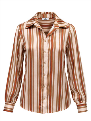 I AM Camicia m/l Donna Mod. 26628 RIGA RASO BEIGE Beige