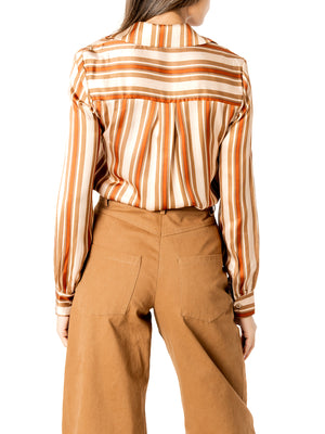 I AM Camicia m/l Donna Mod. 26628 RIGA RASO BEIGE Beige