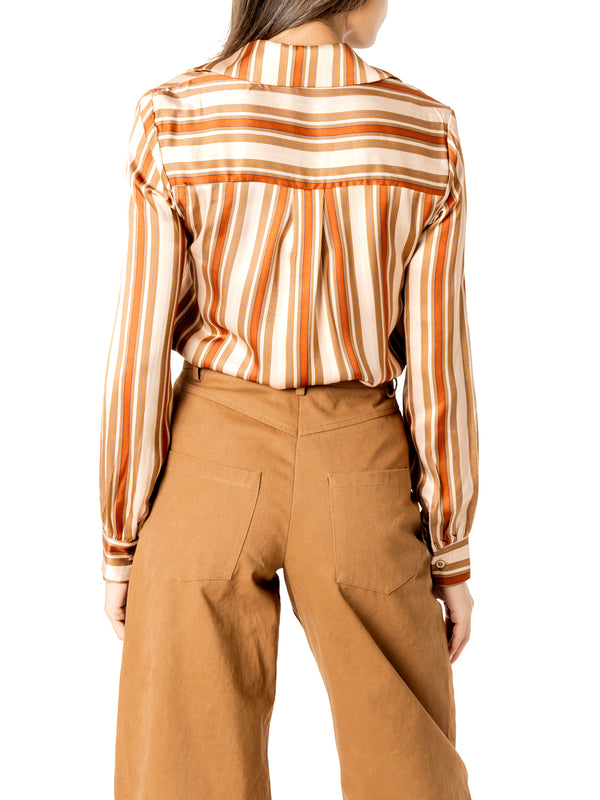 I AM Camicia m/l Donna Mod. 26628 RIGA RASO BEIGE Beige