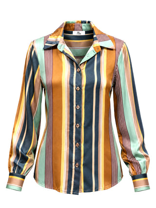I AM Camicia m/l Donna Mod. 26628 RIGA RASO VERDE Verde