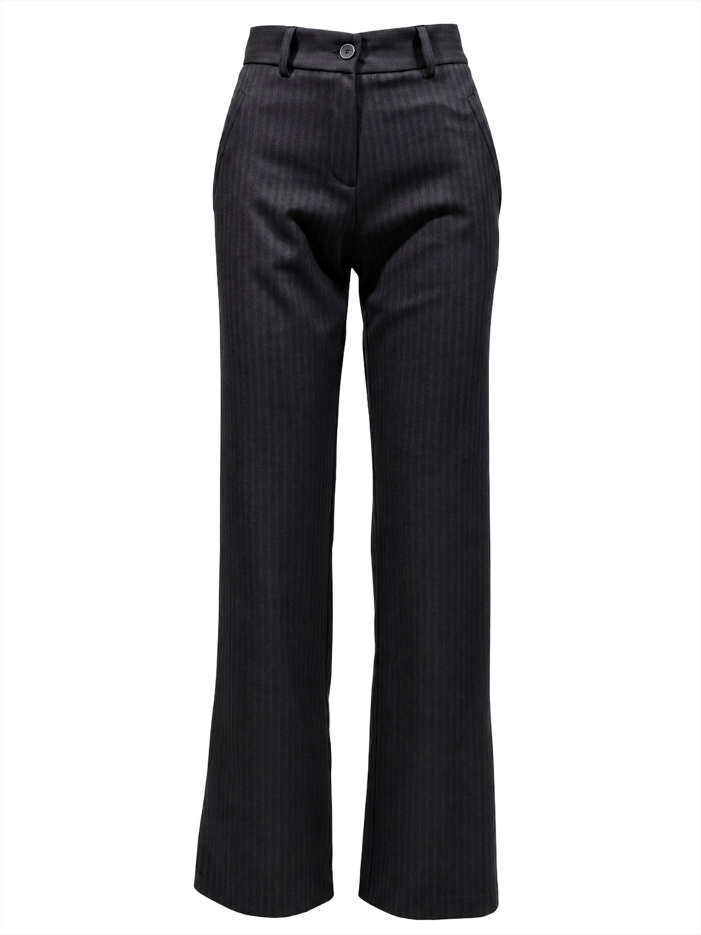 I AM Pantalone Donna Mod. 26670 ZAMPA GESSATO Nero
