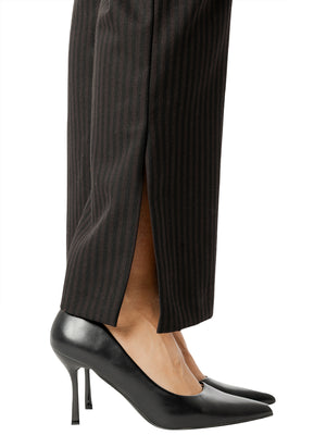 I AM Pantalone Donna Mod. 26670 ZAMPA GESSATO Nero