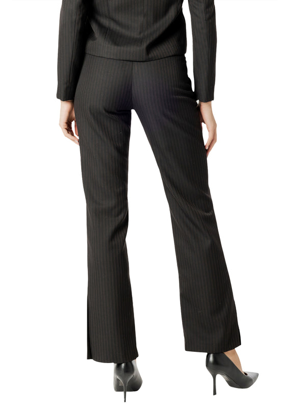I AM Pantalone Donna Mod. 26670 ZAMPA GESSATO Nero