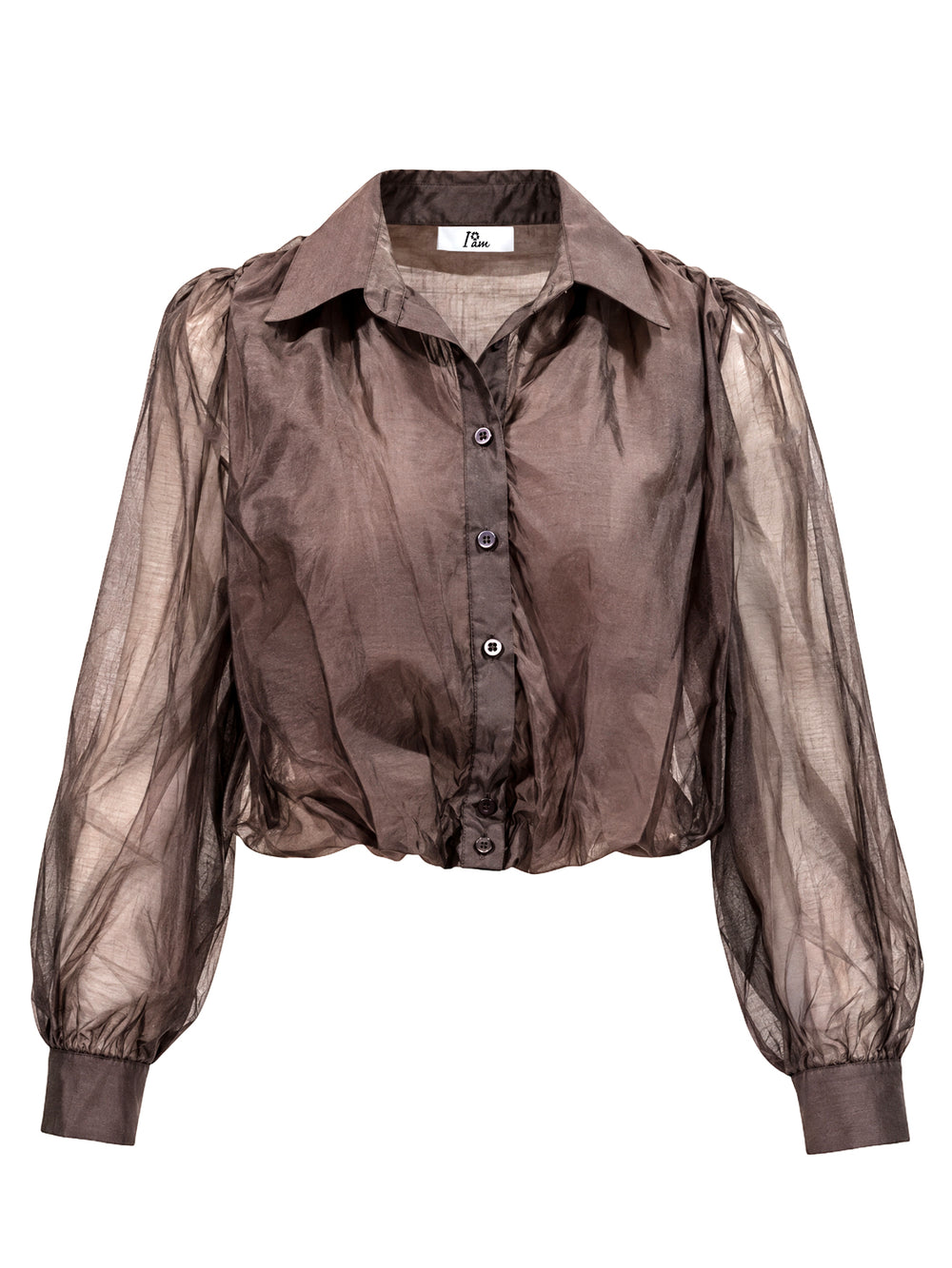 I AM Camicia m/l Donna Mod. 26672 PALLONCINO MORO Moro