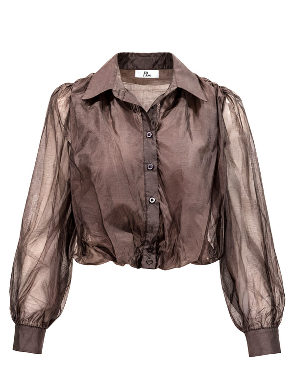 I AM Camicia m/l Donna Mod. 26672 PALLONCINO MORO Moro