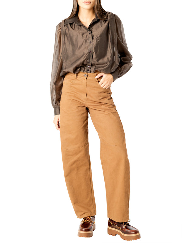 I AM Camicia m/l Donna Mod. 26672 PALLONCINO MORO Moro