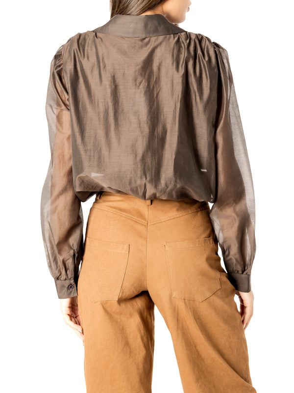 I AM Camicia m/l Donna Mod. 26672 PALLONCINO MORO Moro