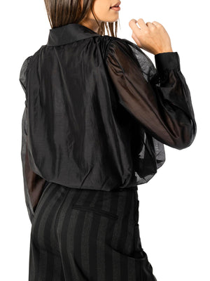 I AM Camicia m/l Donna Mod. 26672 PALLONCINO NERO Nero