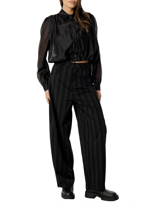 I AM Camicia m/l Donna Mod. 26672 PALLONCINO NERO Nero