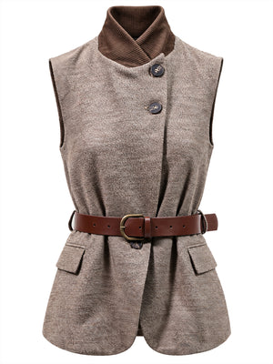 I AM Gilet Donna Mod. 26678 GRISAGLIA TORTORA Tortora
