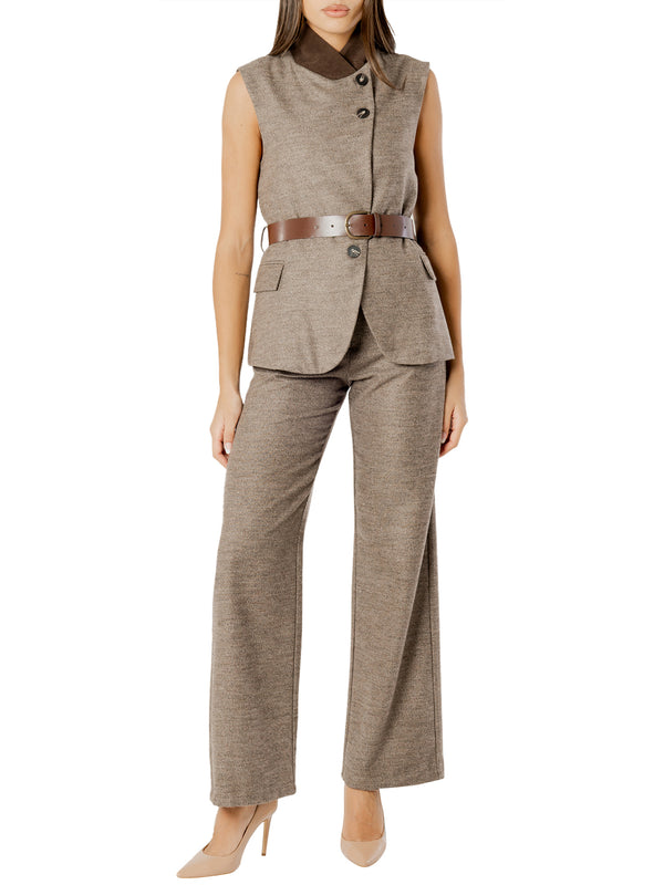 I AM Gilet Donna Mod. 26678 GRISAGLIA TORTORA Tortora