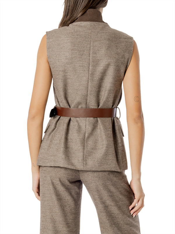 I AM Gilet Donna Mod. 26678 GRISAGLIA TORTORA Tortora