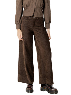 I AM Pantalone Donna Mod. 26728 VELLUTO MORO Moro