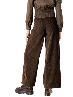 I AM Pantalone Donna Mod. 26728 VELLUTO MORO Moro