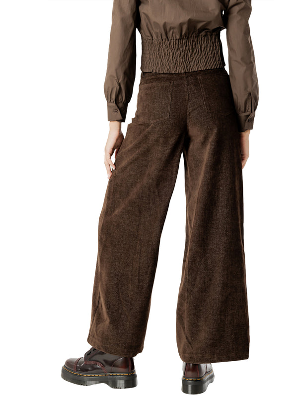I AM Pantalone Donna Mod. 26728 VELLUTO MORO Moro
