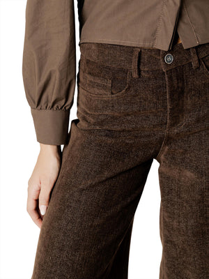I AM Pantalone Donna Mod. 26728 VELLUTO MORO Moro
