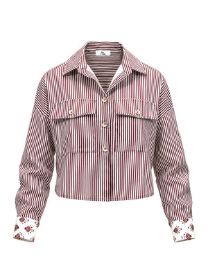 I AM Camicia m/l Donna Mod. H696 RIGHE MORO Moro