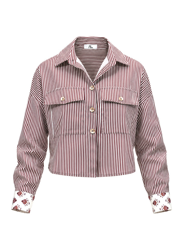 I AM Camicia m/l Donna Mod. H696 RIGHE MORO Moro