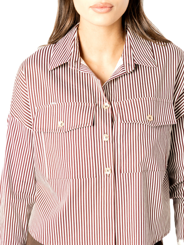 I AM Camicia m/l Donna Mod. H696 RIGHE MORO Moro