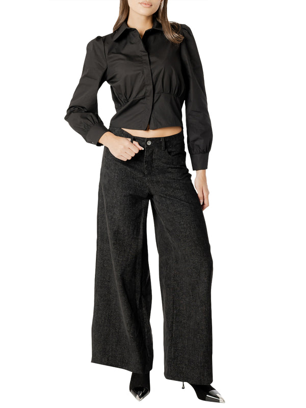 I AM Camicia m/l Donna Mod. L020 NERO Nero