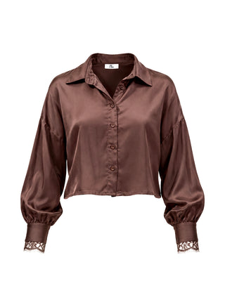 I AM Camicia m/l Donna Mod. L021 RASO MORO Moro